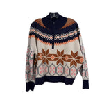 MAEVE PRINT TOPS WHITE/NAVY M