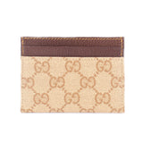 GUCCI ESSENCE CARD CASE WALLETS BROWN