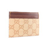 GUCCI ESSENCE CARD CASE WALLETS BROWN