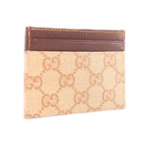 GUCCI ESSENCE CARD CASE WALLETS BROWN