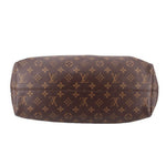 Louis Vuitton Monogram shoulder bag with brown exterior and top zip edge