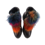 CECELIA FUR BOOTS BLACK 7.5 US