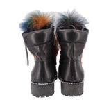 CECELIA FUR BOOTS BLACK 7.5 US