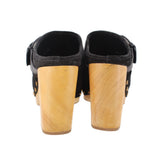 VERONICA BEARD CLOG HEELS BLACK 7.5 US