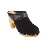 VERONICA BEARD CLOG HEELS BLACK 7.5 US
