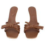 SCHUTZ LEATHER HEELS TAN 7.5 US