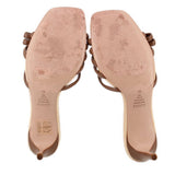 SCHUTZ LEATHER HEELS TAN 7.5 US