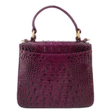 BRAHMIN EMBOSSED CROSSBODYS PURPLE