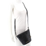 BRAHMIN MINI QUINN CROSSBODYS BLACK