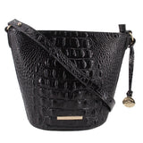 BRAHMIN MINI QUINN CROSSBODYS BLACK