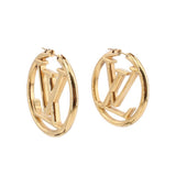 LOUIS VUITTON LOUISE GM EARRINGS GOLD