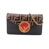 FENDI F IS FENDI CONVERTIBLE CROSSBODYS BLACK