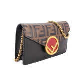 FENDI F IS FENDI CONVERTIBLE CROSSBODYS BLACK