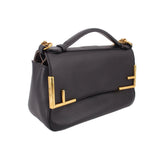 FENDI GLAZED 2 WAY CROSSBODYS BROWN/BLACK