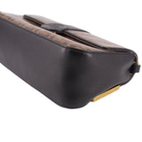 FENDI GLAZED 2 WAY CROSSBODYS BROWN/BLACK
