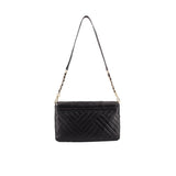 TORY BURCH ALEXA CLUTCH SHOULDER BAGS BLACK