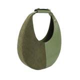 STAUD SPLIT MOON SHOULDER BAGS GREEN