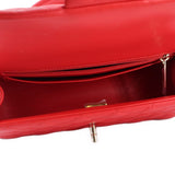 CHANEL MINI TOP HANDLE CROSSBODYS RED