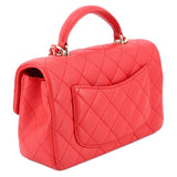 CHANEL MINI TOP HANDLE CROSSBODYS RED