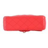 CHANEL MINI TOP HANDLE CROSSBODYS RED