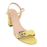 GUCCI MARMONT SANDALS YELLOW 38.5 EU | 8.5 US