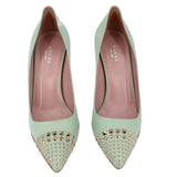 GUCCI STUD HEELS GREEN 38 | 8