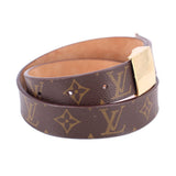 LOUIS VUITTON MONOGRAM BELTS BROWN XS