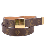 LOUIS VUITTON MONOGRAM BELTS BROWN XS