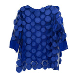 JOSEPH RIBKOFF MESH TOPS BLUE M | 10