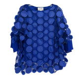 JOSEPH RIBKOFF MESH TOPS BLUE M | 10