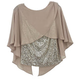 JOSEPH RIBKOFF SEQUIN TOPS CREAM M | 8