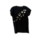 ESCADA SEQUIN TOPS BLACK M