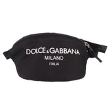DOLCE & GABBANA NYLON BELT BAGS BLACK