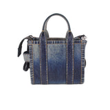 MARC JACOBS MINI PHOTO PRINT TOTES BLUE DENIM