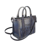 MARC JACOBS MINI PHOTO PRINT TOTES BLUE DENIM