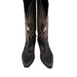 GOLDEN GOOSE LEATHER BOOTS BLACK 38 EU | 7.5 EU