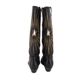 GOLDEN GOOSE LEATHER BOOTS BLACK 38 EU | 7.5 EU