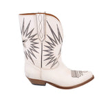 GOLDEN GOOSE LEATHER BOOTIES CREAM 38 EU | 7.5 US
