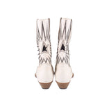 GOLDEN GOOSE LEATHER BOOTIES CREAM 38 EU | 7.5 US