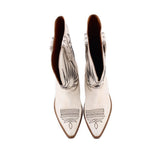 GOLDEN GOOSE LEATHER BOOTIES CREAM 38 EU | 7.5 US