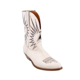 GOLDEN GOOSE LEATHER BOOTIES CREAM 38 EU | 7.5 US