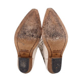 GOLDEN GOOSE LEATHER BOOTIES CREAM 38 EU | 7.5 US