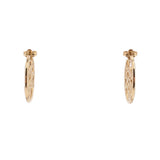 LOUIS VUITTON SCRIPT HOOPS PM EARRINGS GOLD