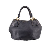 MIU MIU LEATHER TOTES BLUE