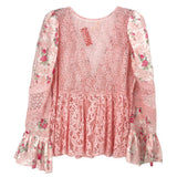 LOVESHACKFANCY LACE TOPS PINK XL