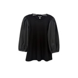KARL LAGERFELD PUFF SLEEVE TOPS BLACK S