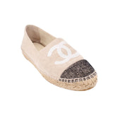 CHANEL ESPIDRILLES FLATS TAN 9