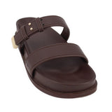 ARMANI EXCHANGE PLATFORM SANDALS BROWN 6.5 US