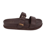 ARMANI EXCHANGE PLATFORM SANDALS BROWN 6.5 US