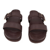 ARMANI EXCHANGE PLATFORM SANDALS BROWN 6.5 US